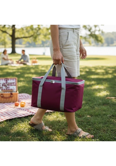 20 Lt Eco Termal Çanta -piknik Çantası,soğutucu Buzluk Çanta-305 Bordo