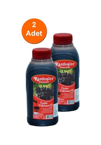 Kardeşler Şekerleme Üzüm Pekmezi Bidon 2 x 600 G