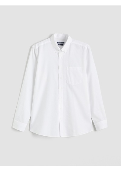 Lcwaıkıkı Classic Beyaz Regular Fit Oxford Erkek Basic Gömlek