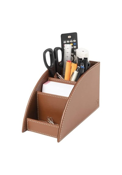 Tr Kalemlik Ve Kumandalık Suni Deri Masaüstü Organizer 4 Gözlü 21,5x10x12,5 Cm Genel