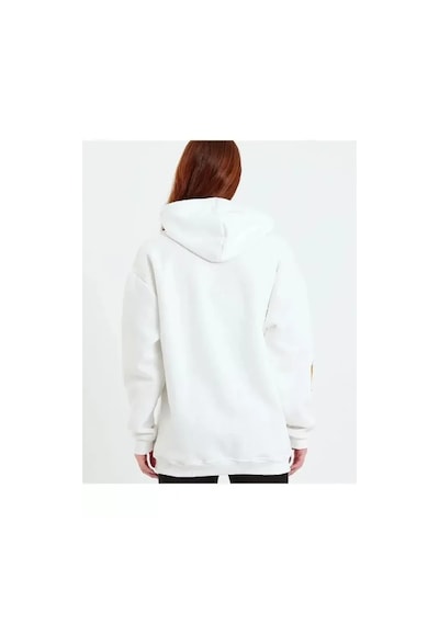 Baskılı Kapüşonlu Sweatshirt - Beyaz Beyaz