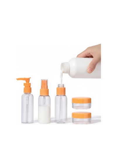 Seyahat Boy 5 Li Kozmetik Dolum Seti 30 Ml Sızdırmaz Tasarım Çok Renkli