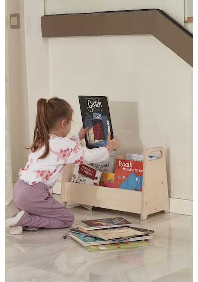 Montessori Küçük Boy Kitaplık Bej