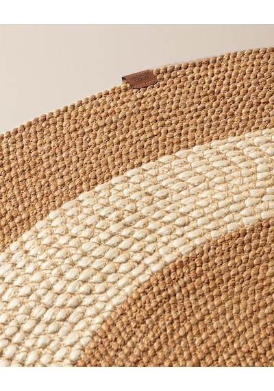 Madame Coco Alsace Yuvarlak Kilim 120 CM Naturel - Krem
