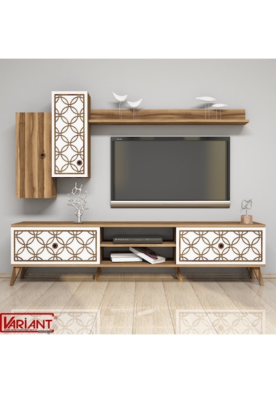 Variant Class Tv Ünitesi Ceviz - Beyaz