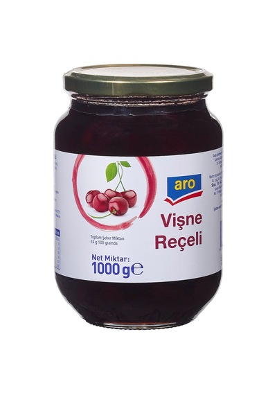 Aro Vişne Reçeli 1 Kg - Kahvaltılık Lezzet 3'li Ekonomik Paket - 3 Adet Tarı