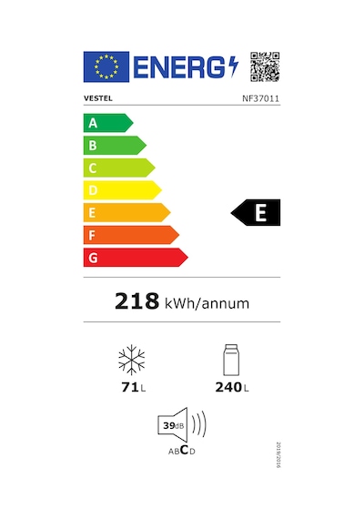 Vestel NF37011 310 LT No-Frost Çift Kapılı Buzdolabı