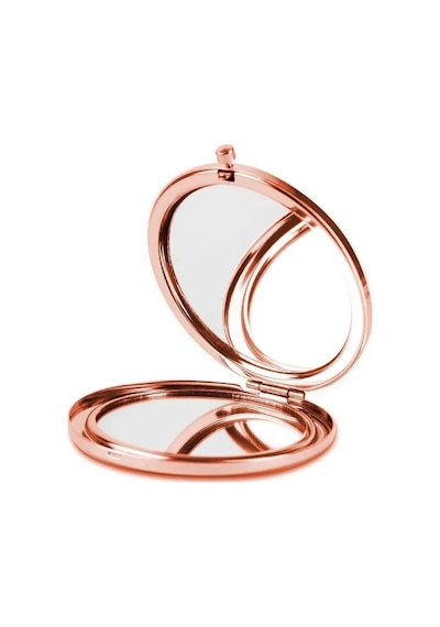 Promosyon Yuvarlak Cep Aynası Rose Renk