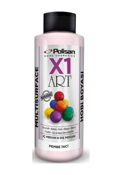 Polisan X1 Art Multisurface Hobi Boyası Pembe İnci 120 ml