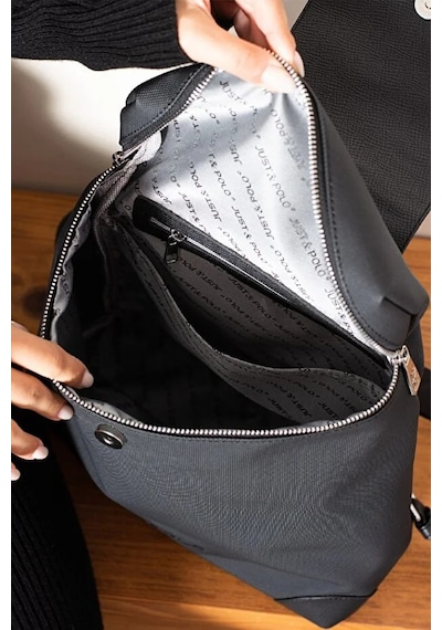 Just Polo Kadın Büyük Valiz Boy Ayarlanabilir Askılı Lüks El & Omuz Çantası Shoulder Bag Siyah