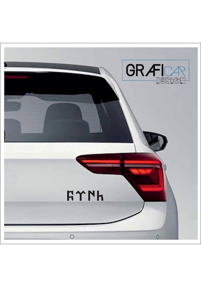 Göktürkçe Türk Sticker 2'Li Paket