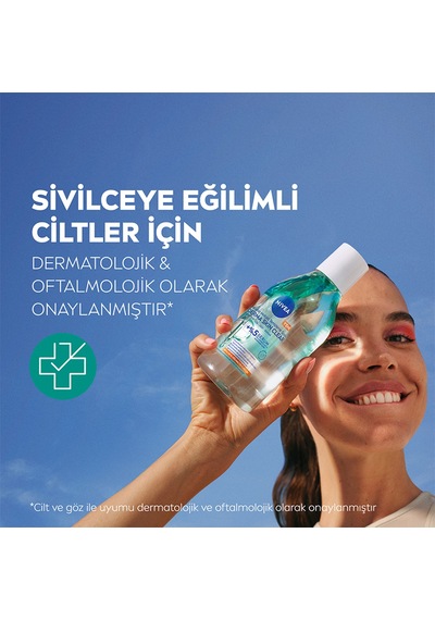 Nivea Yüz Bakım Derma Skin Clear Micellar Makyaj Temizleme Suyu 400 Ml