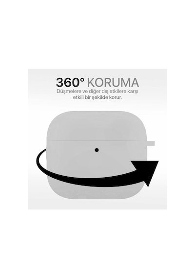 Airpods 3. Nesil İle Uyumlu Premium Lansman Serisi Kadife İç Astarlı Darbe Emici Silikon Kılıf Mor