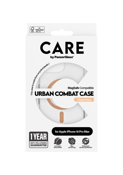 Care By Panzerglass Apple iPhone Uyumlu 16 Pro Max Flagship Urban Combat Magsafe - Kılıf Turuncu