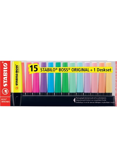 Stabilo Fosforlu Kalem Boss Orıgınal 15 Li Set 7015-01 Diğer