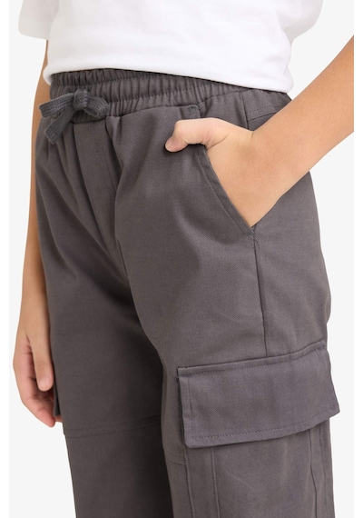 Defacto Erkek Çocuk Kargo Jogger Gabardin Pantolon G6424a826spar126 Antrasit-ar126