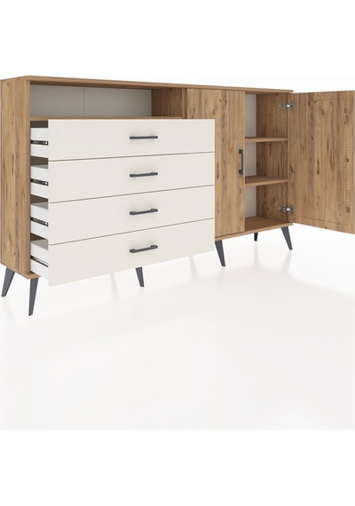 Arges Konsol 3 Raflı 4 Çekmeceli 2 Kapaklı 176x30x99 Çam-çam/aytaşı Atlas Çam/aytası - Atlas Çam Arges Konsol 3 Raflı 4 Çekmeceli 2 Kapaklı 176x30x99 Çam-çam/aytaşı Atlas Çam/aytası - Atlas Çam