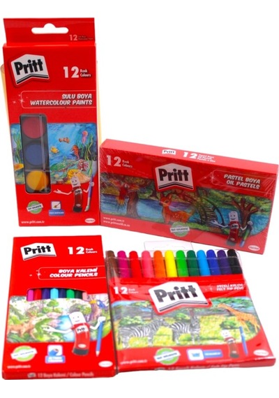 Kırtasiye Ofisi Pritt İlkokul 4 Parça Boya Seti