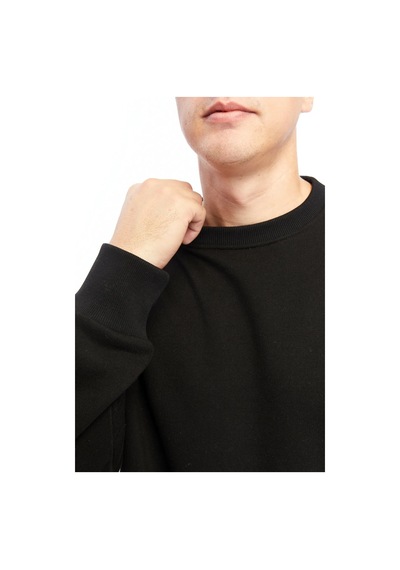 Sevlove Sevgili Çift Kombini Kişiye Özel Harf Baskılı 2'li Sweatshirt SIYAH