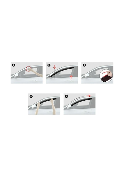 Opel Vectra B 1996 2003 Arası Cam Rüzgarlığı 4Lü Set