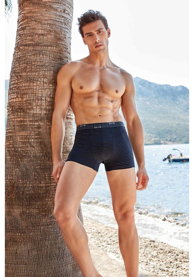 3'lü Berrak Erkek Çizgili Boxer 4475 001