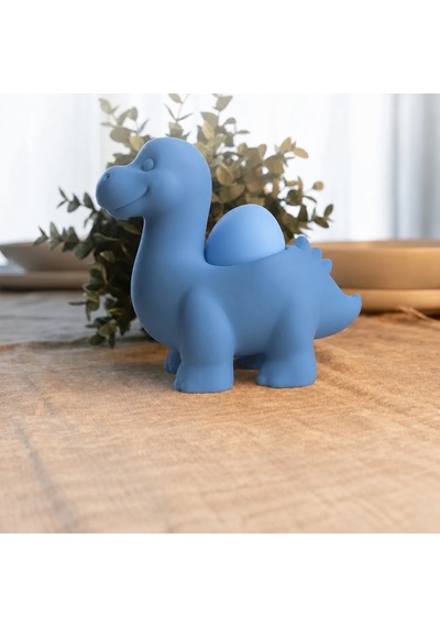 Alvera Dinozor Yumurtalık 3d Baskı Sevimli Eggosaurus Yumurta Tutucu-mavi