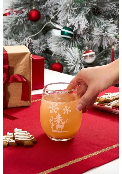 Karaca  New Year Yılbaşı Snowflake Meşrubat Bardağı 590 Ml