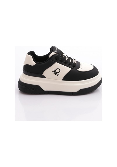 Benetton Bni-12046 Kadın Sneaker Ayakkabı Siyah Beyaz Benetton Bni-12046 Kadın Sneaker Ayakkabı Siyah Beyaz