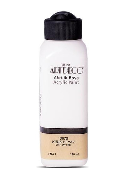 Artdeco Akrilik Boya 140 ML 3670  Kırık Beyaz