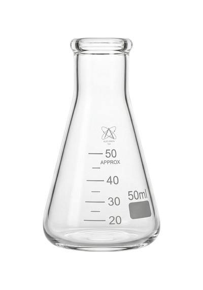 Cam Erlen Dereceli Laboratuvar Çalışmaları İçin Uygun - 50 Ml