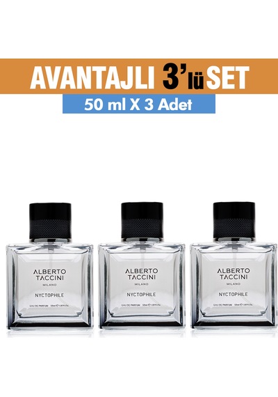 Alberto Taccini Nyctophile Erkek Parfüm EDP 3 x 50 ML