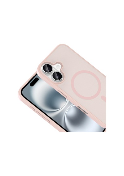 Kılıfist Apple iPhone Uyumlu Uyumlu 16 Plus Kılıf M-safe Şarj Özellikli Zore Babet Kapak - Gri