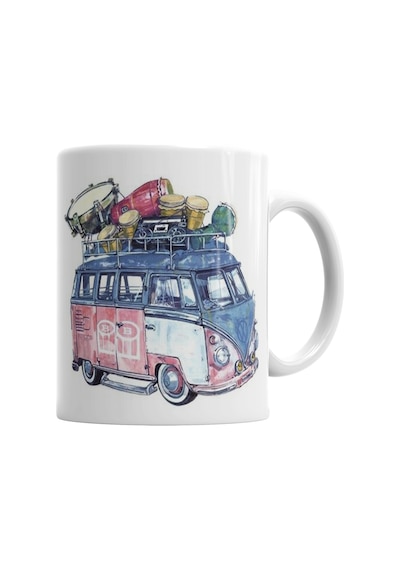 Volkswagen Bus Kupa Bardak Porselen Karışık