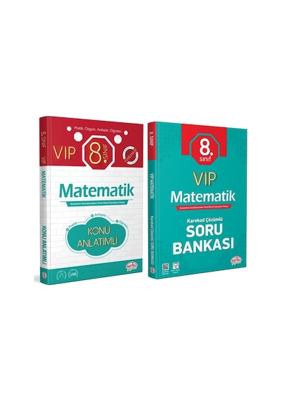 Editör Yayınları 8. Sınıf Matematik Vıp Hızlı Konu Ve Soru Seti 2 Kitap