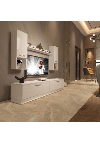 Decoraktiv Eko 5dab Slm Std Tv Ünitesi Tv Sehpası Beyaz