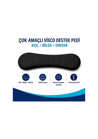 Vıscora Çok Amaçlı%100 Visco Kol, Bilek, Destek Pedi Fermuarlı Kılıf
