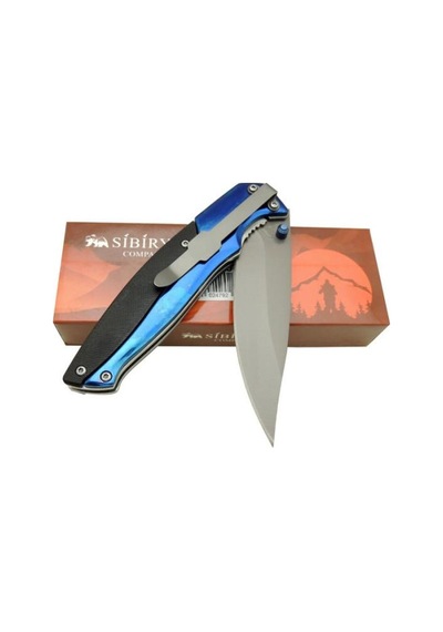 Sibirya Kamp Galaksi Hunter Knife Blue Mavi