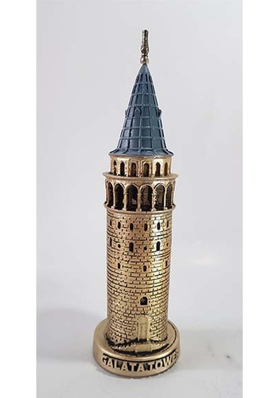Galata Kulesi Biblo Altın 23 Cm