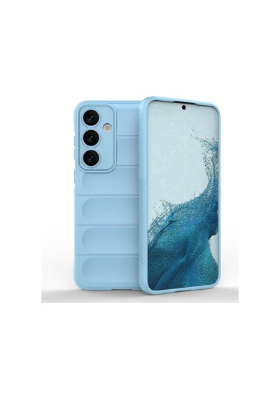 Samsung Galaxy  Uyumlu,  S24 Kılıf Optimum Silikon - Sky Blue