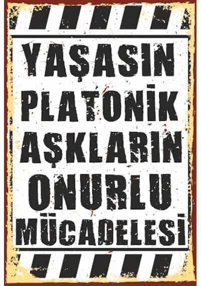 Yaşasın Platonik aşkların onurlu mücadelesi duvar yazısı retro ah