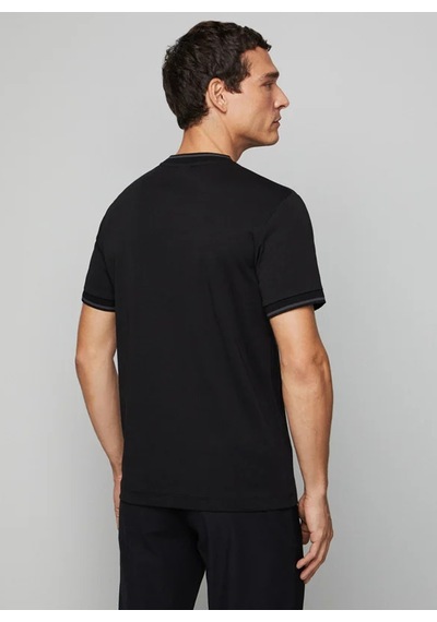 Hackett Siyah Erkek %100 Pamuk Slim Fit T-shirt Hm500782