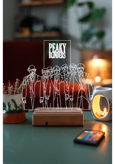 Peaky Blinders Dizi 16 Renk Kumandalı 3d Gece Lambası