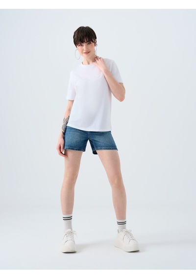 LOFT Regular Fit Kadın Tshirt K.kol Lf2039153 Q1.v1 Beyaz