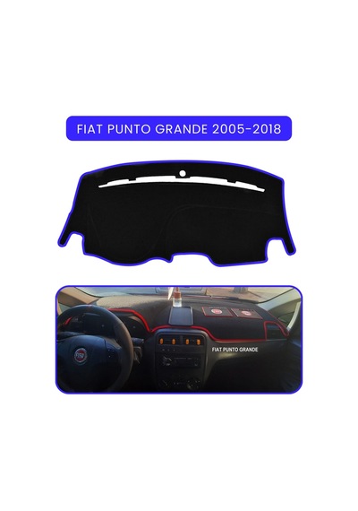 Fıat Punto Grande 2005-2018 Modellerine Uyguntorpido Koruma Halısı Mavi Kenar