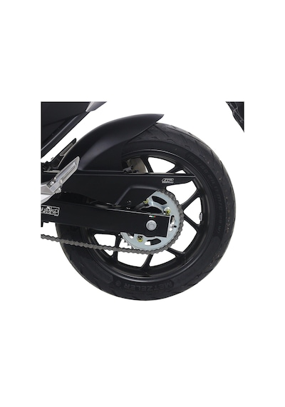 GP Kompozit Honda NC 700 X-S / NC 750 X-S 2012-2025 Uyumlu Zincir Korumalı Uzun Arka Çamurluk Siyah