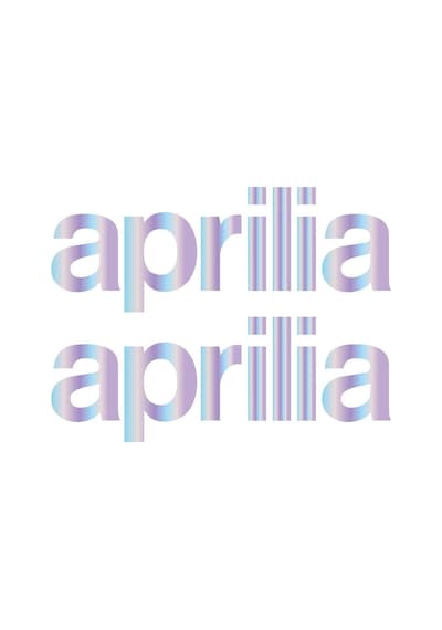 Hologram 15cm Aprilia Sticker Etiket Modeli