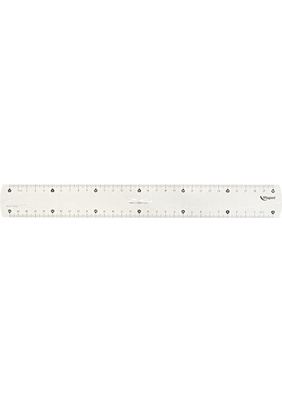146109 30 Cm Trıple Desimetre Plastik Cetvel Çok Renkli