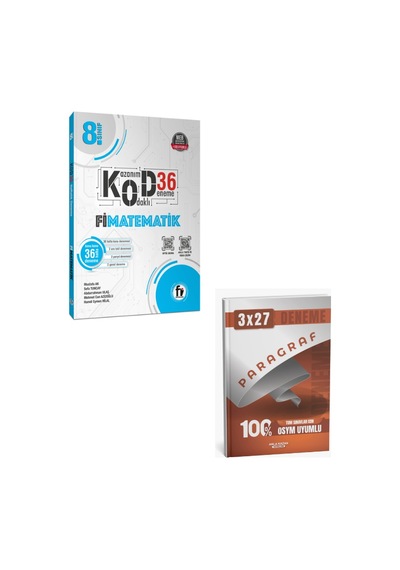 Fi 2027 8. Sınıf Matematik Kod36 Deneme+ Anla Kazan Paragraf
