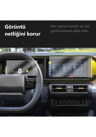 Fiat Grande Panda Mat Ekran Koruyucu Multimedya Gösterge ' Sadece Ekran Koruyucu