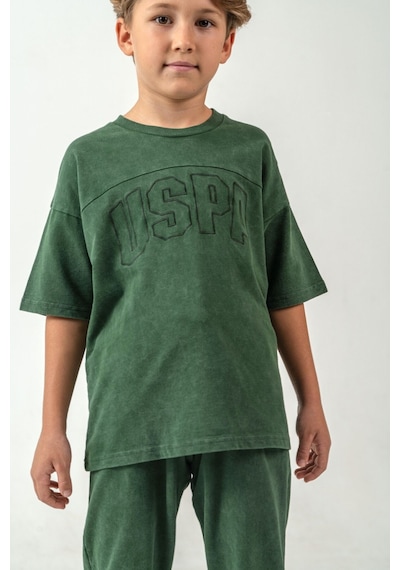 U.s. Polo Assn. Erkek Çocuk Yeşil Bermuda Takım Us2437-c-v1 Yeşil